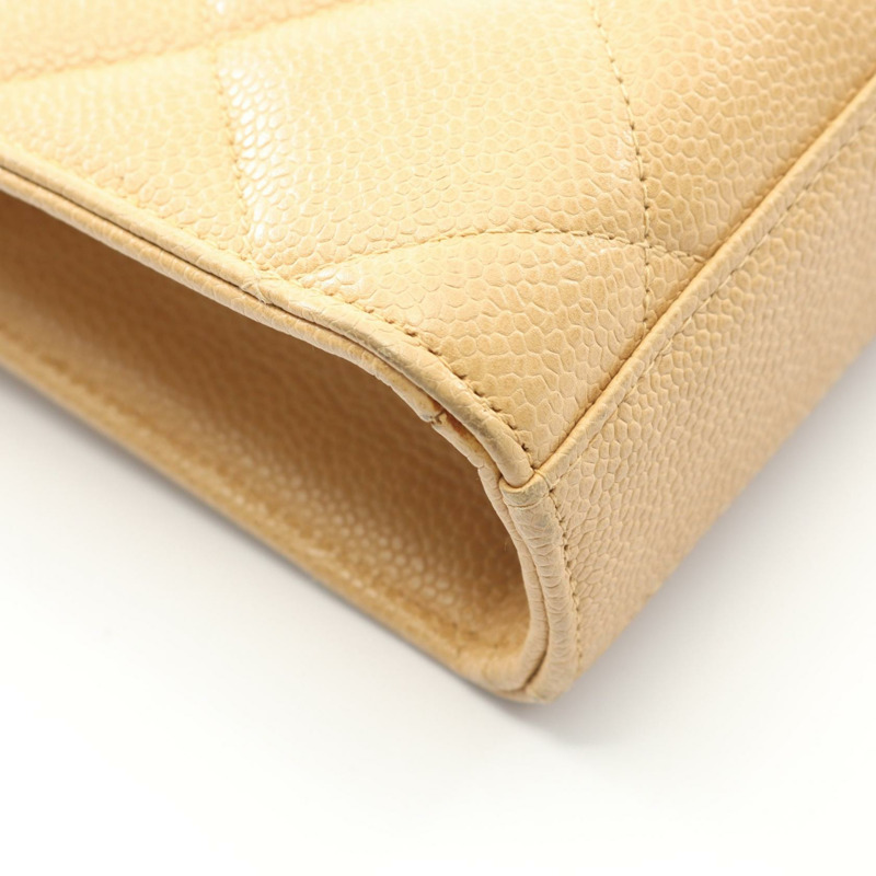 香奈兒 Matelasse 公事包,小牛皮,金五金,米色,二手,女士 CC-8