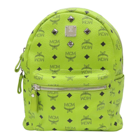 綠色 Visetos 塗層帆布 後背包【MCM】