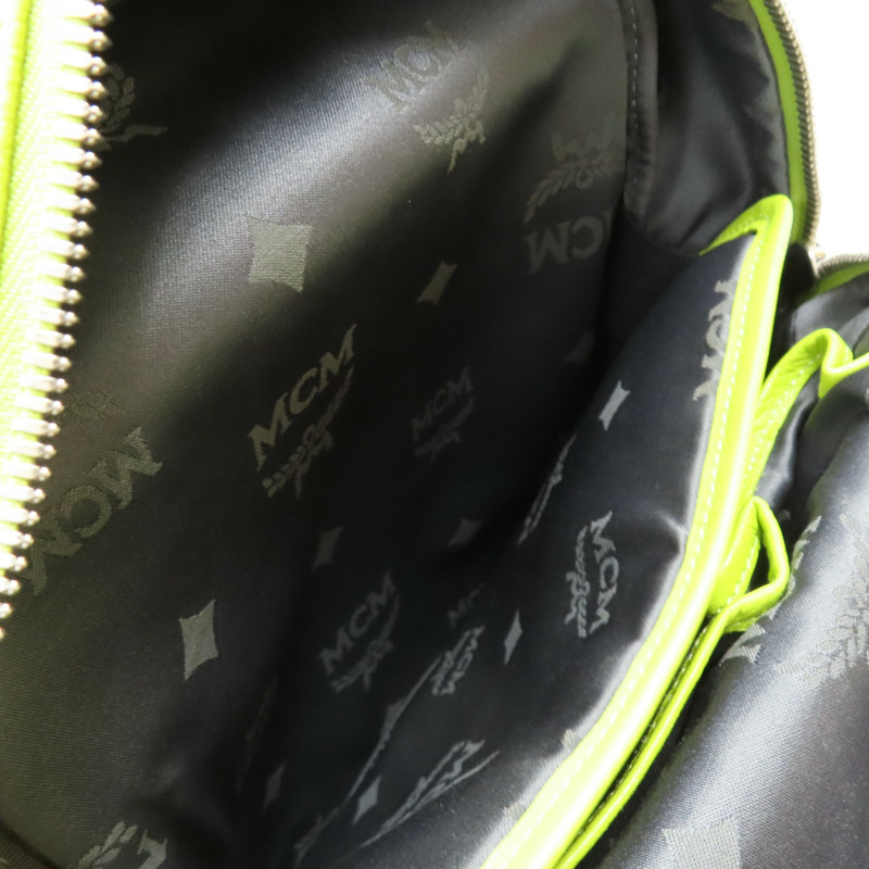 綠色 Visetos 塗層帆布 後背包【MCM】-6
