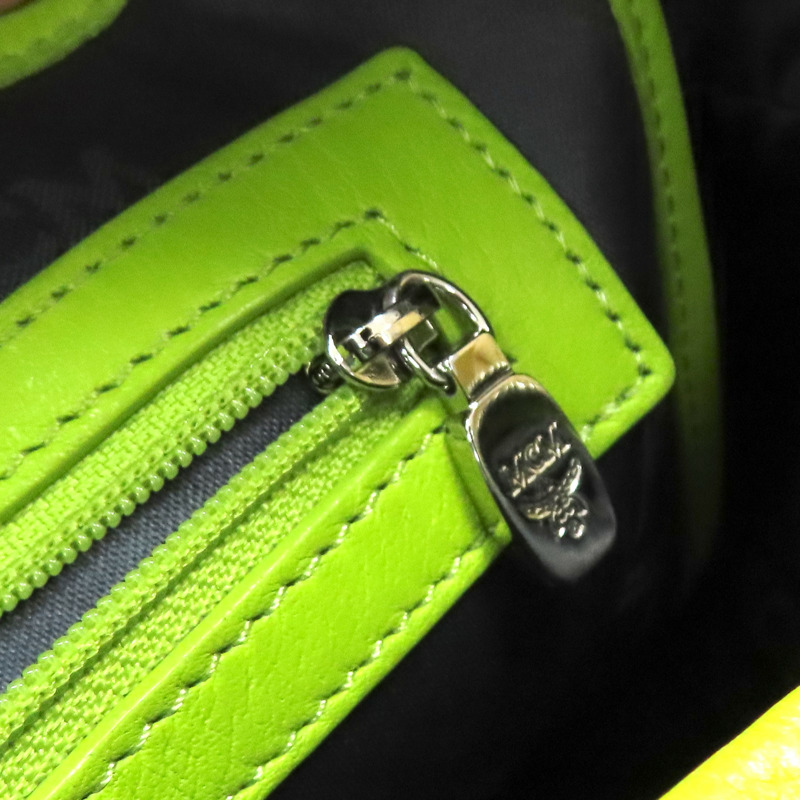 綠色 Visetos 塗層帆布 後背包【MCM】-10