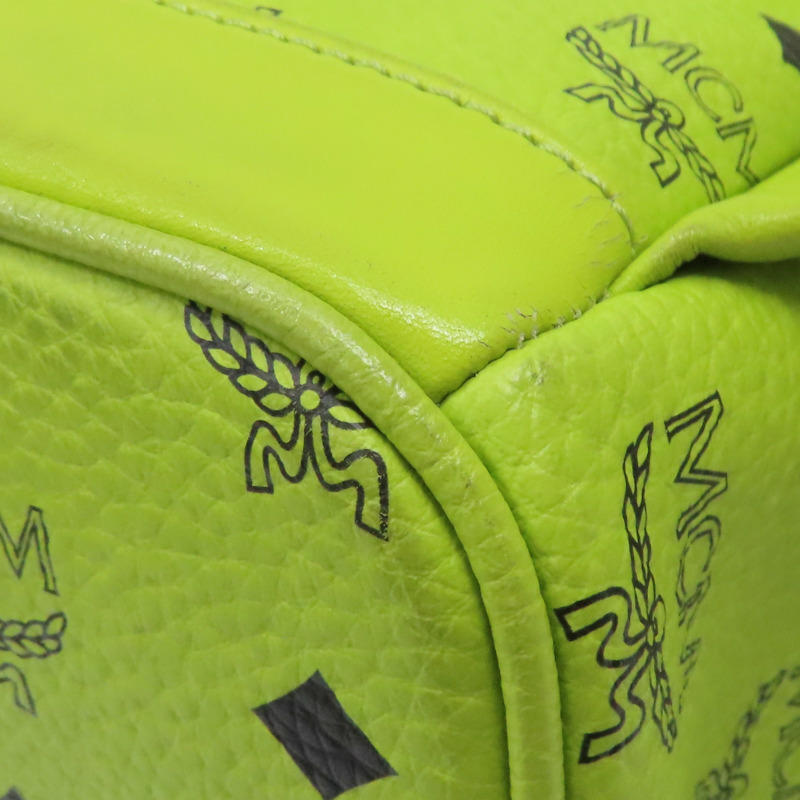 綠色 Visetos 塗層帆布 後背包【MCM】-12