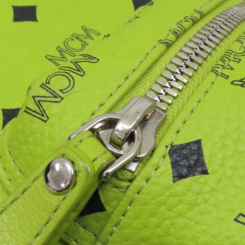 綠色 Visetos 塗層帆布 後背包【MCM】-16