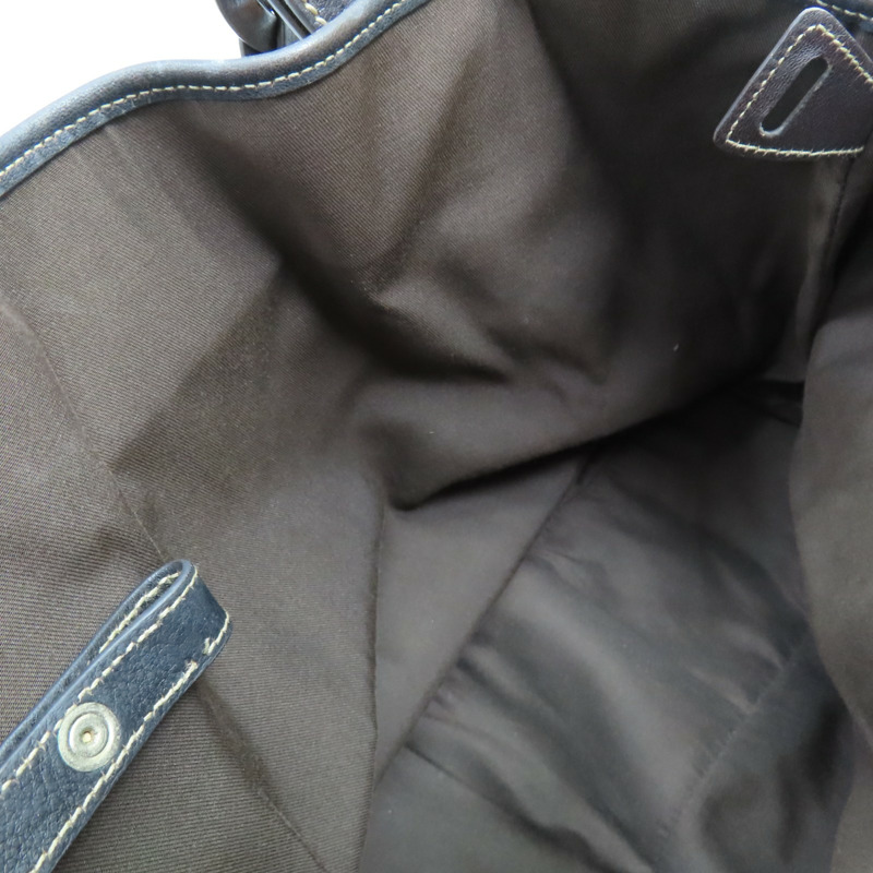 棕色 緹花帆布 手提包【GUCCI 古馳】 162900-5