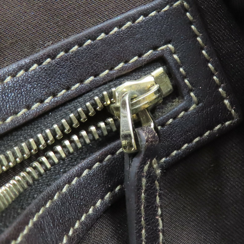 棕色 緹花帆布 手提包【GUCCI 古馳】 162900-14