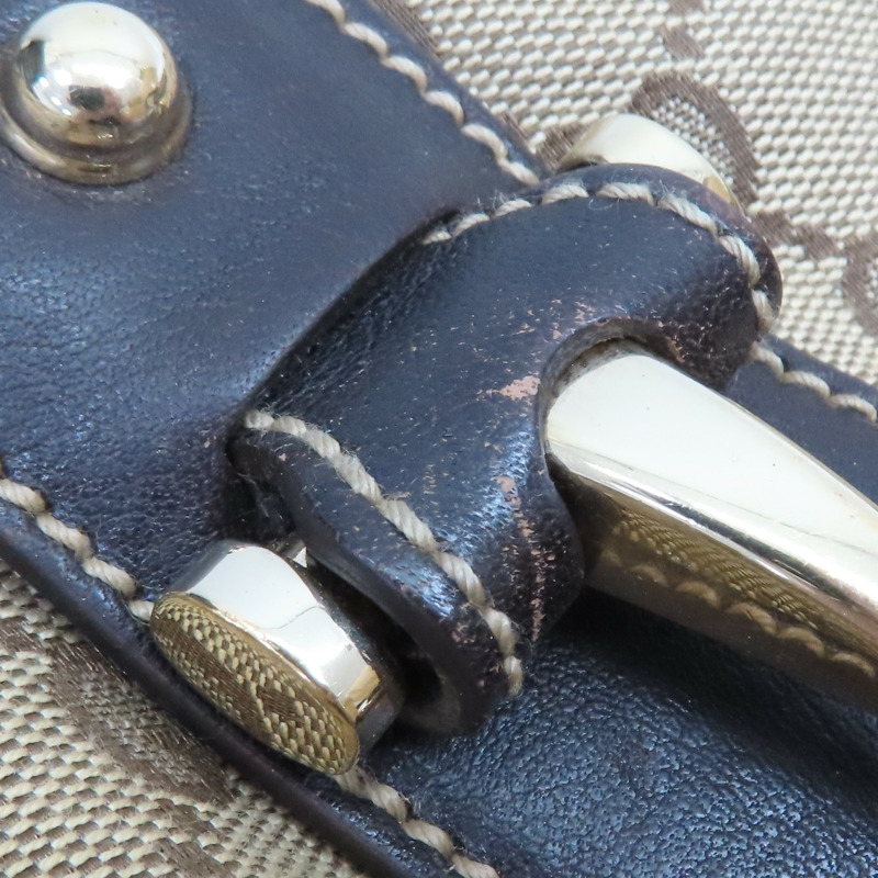 棕色 緹花帆布 手提包【GUCCI 古馳】 162900-18