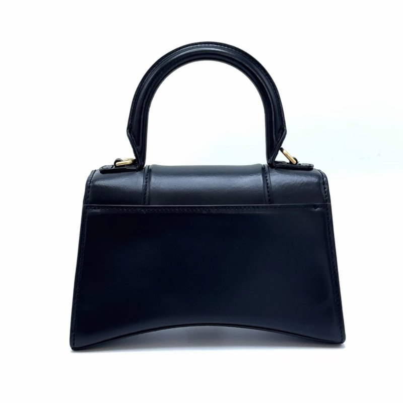 BALENCIAGA XS黑金手提斜背沙漏包 19*12*7 98新配件塵袋-4