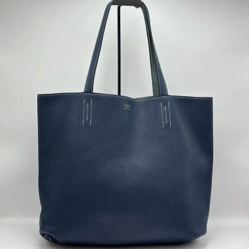 HERMES doublesense36雙面拼色肩背托特包34*32*11 98新-0