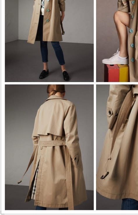 BURBERRY英國蜜色風衣UK8