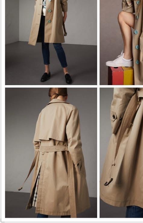 BURBERRY英國蜜色風衣UK8-0