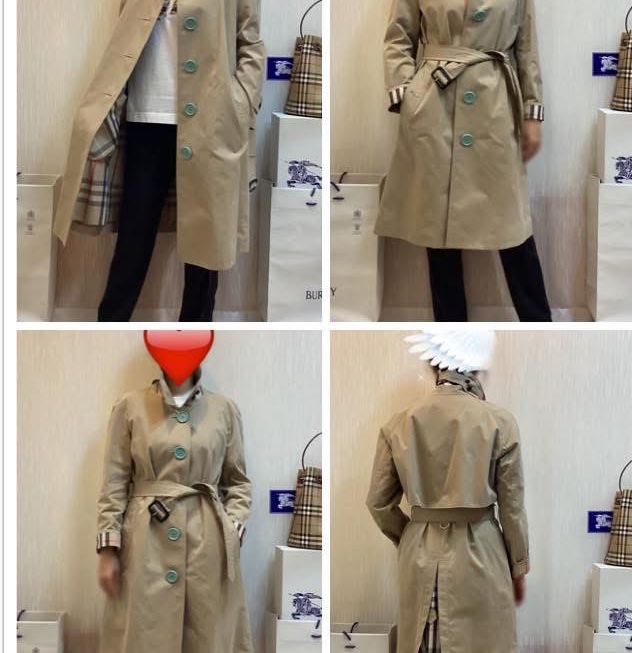 BURBERRY英國蜜色風衣UK8-1
