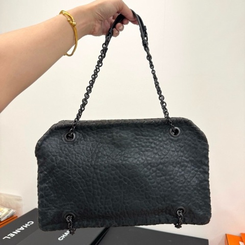 BOTTEGA VENETA  Nappa Intrecciato Duo 灰黑 肩背包 手提包 側背包 斜背包