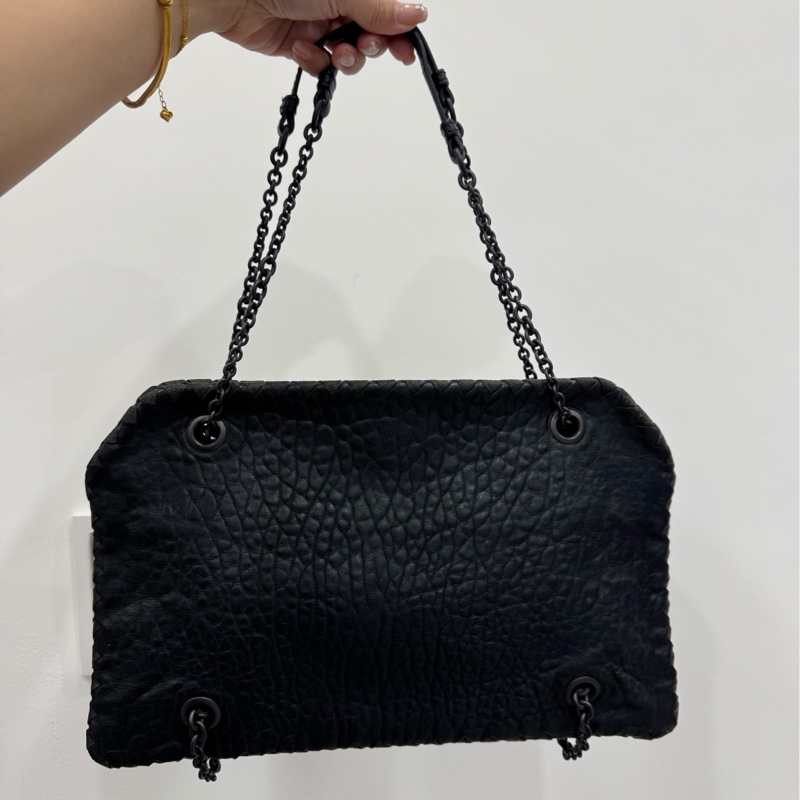 BOTTEGA VENETA Nappa Intrecciato Duo 灰黑 肩背包 手提包 側背包 斜背包-7