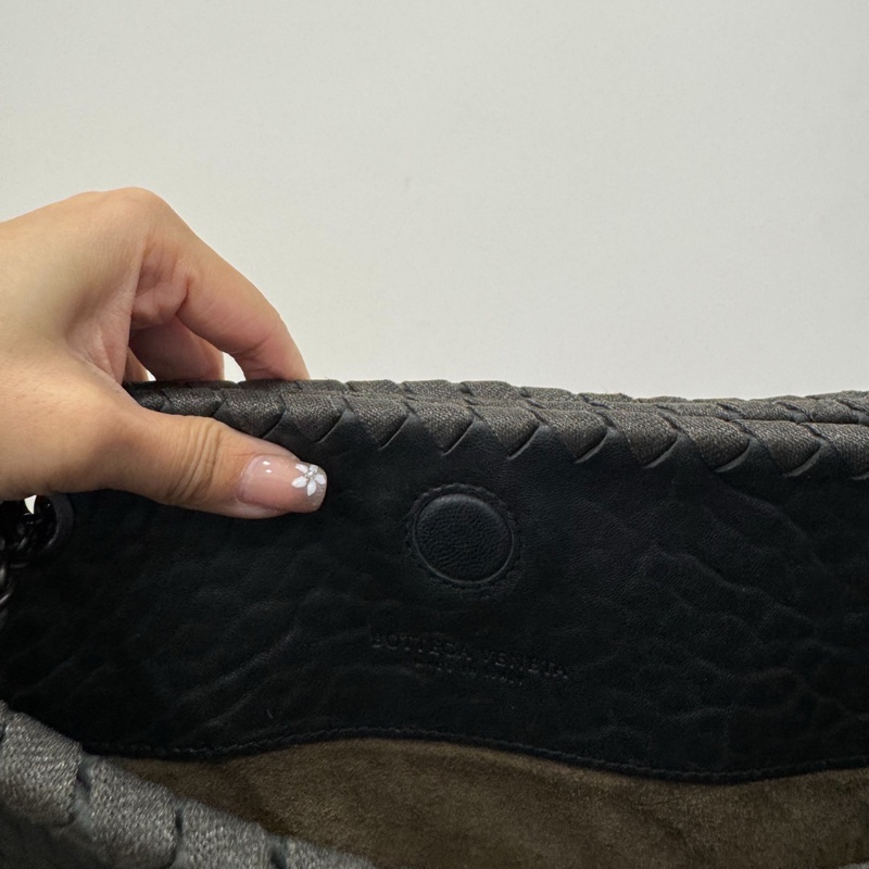 BOTTEGA VENETA Nappa Intrecciato Duo 灰黑 肩背包 手提包 側背包 斜背包-16