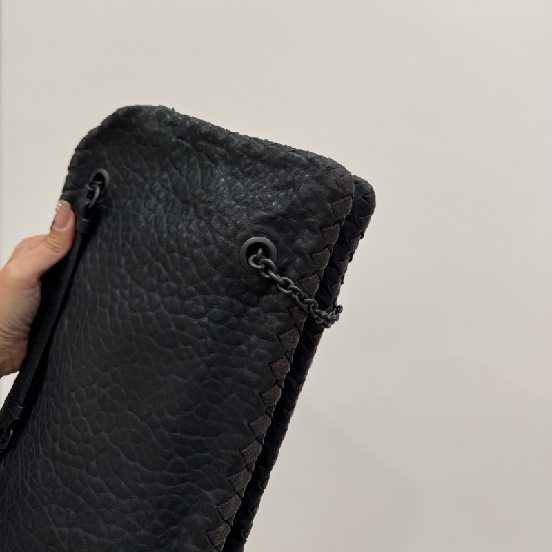 BOTTEGA VENETA Nappa Intrecciato Duo 灰黑 肩背包 手提包 側背包 斜背包-17