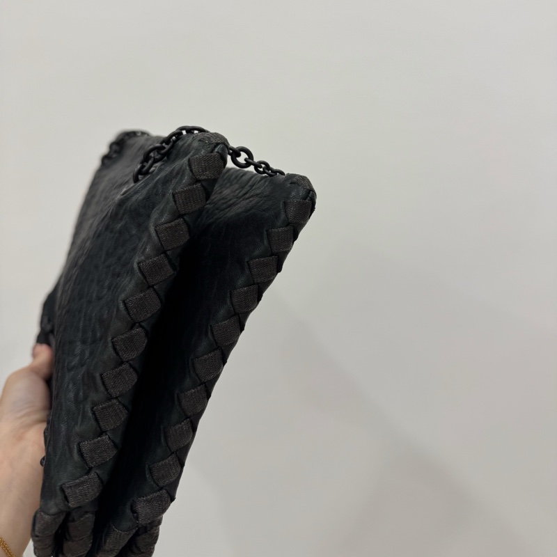 BOTTEGA VENETA Nappa Intrecciato Duo 灰黑 肩背包 手提包 側背包 斜背包-18