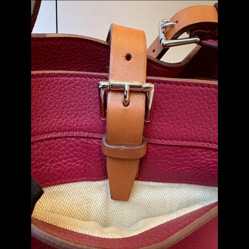 Hermes 單把紅皮革hobo包 Marwari-19