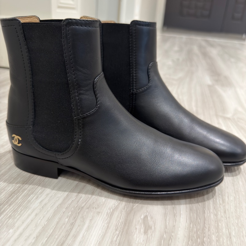 Chanel  黑色短靴❤️‍🔥超好看極新36號-5