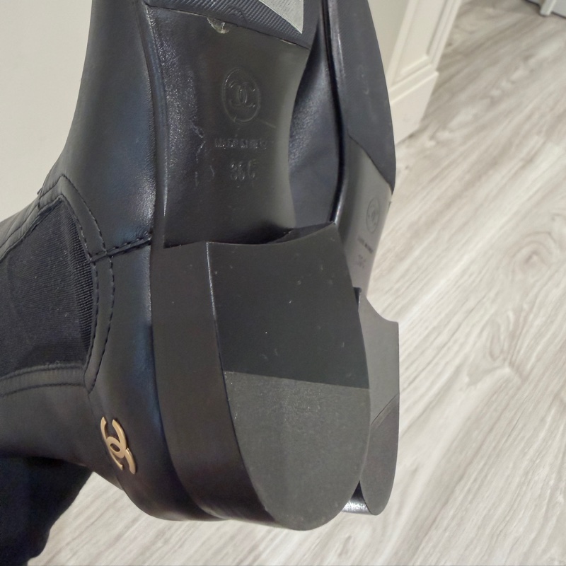 Chanel  黑色短靴❤️‍🔥超好看極新36號-16