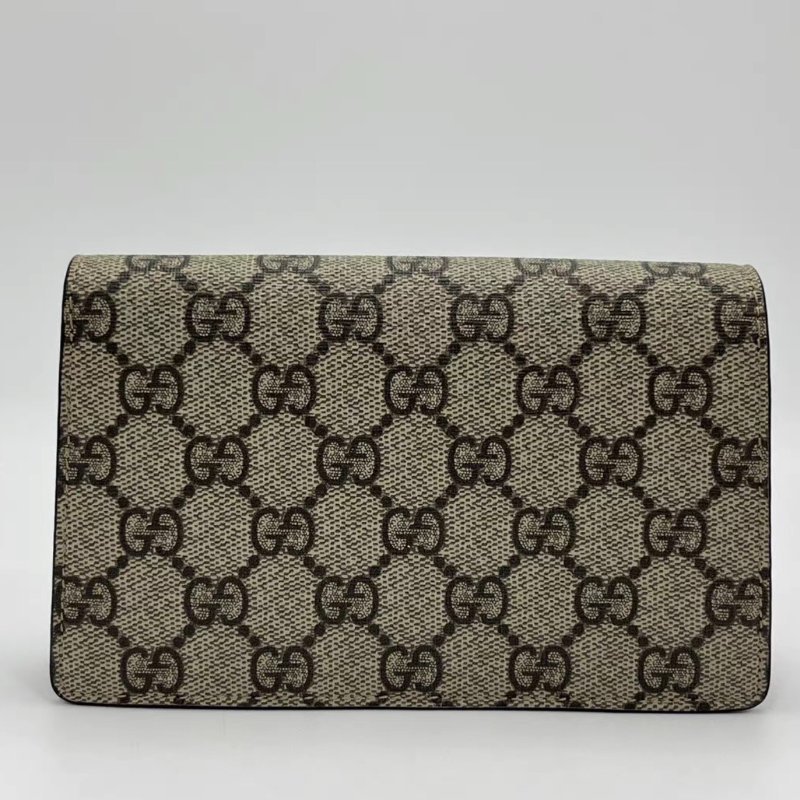 GUCCI 老花mini酒神肩背斜背鏈條包16.5*10*3 98新配件塵袋-5