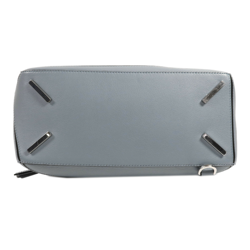 LOEWE 牛皮皮革Puzzle Medium銀扣手挽肩背兩用袋-3