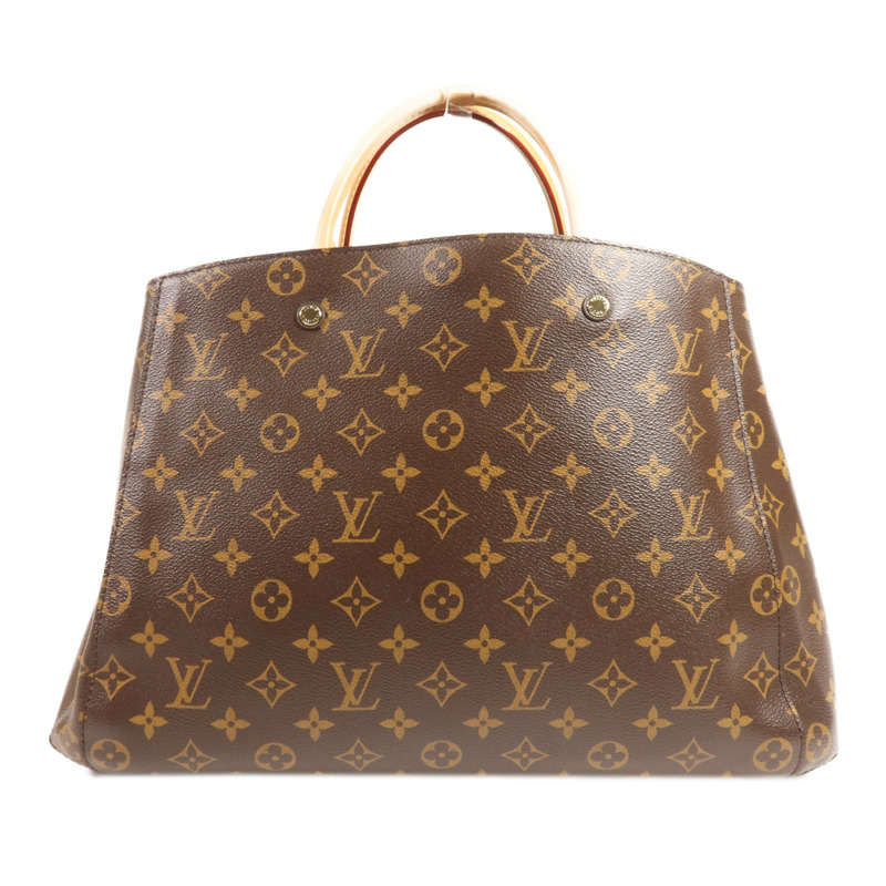LOUIS VUITTON Monogram Montaigne GM金扣手挽肩背兩用袋-1