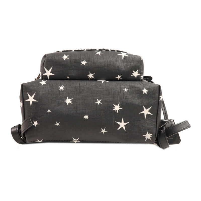 MOSCHINO 塗層帆布Backpack銀扣背包-3