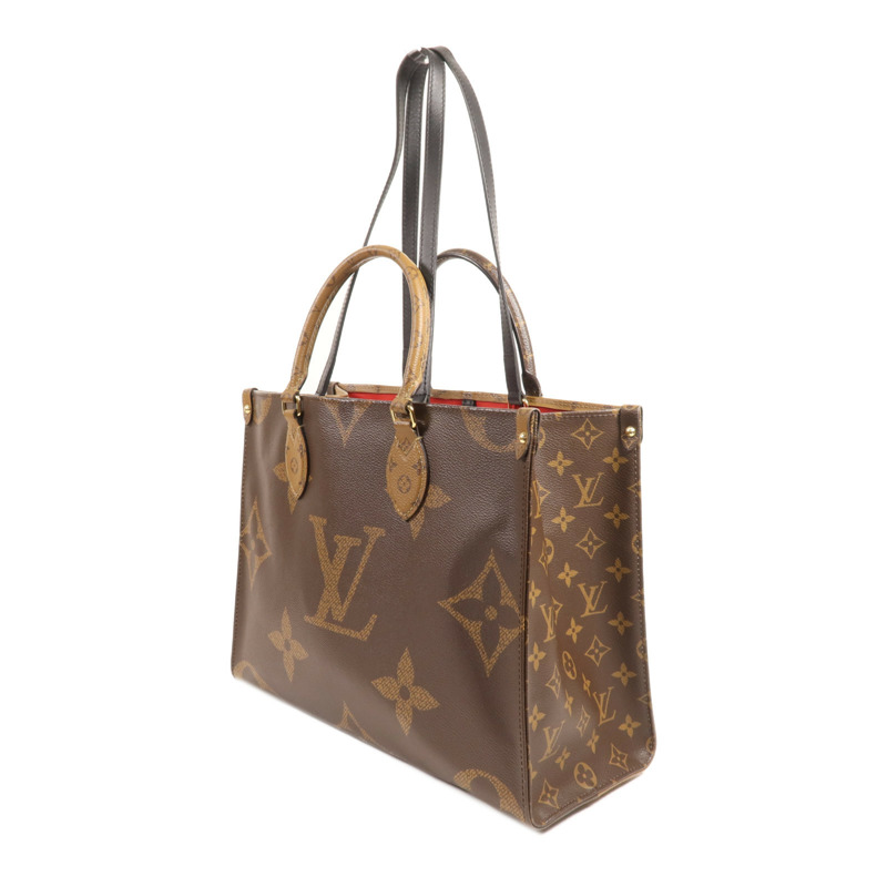 LOUIS VUITTON Monogram Giant On The Go MM金扣手挽肩背兩用袋-2