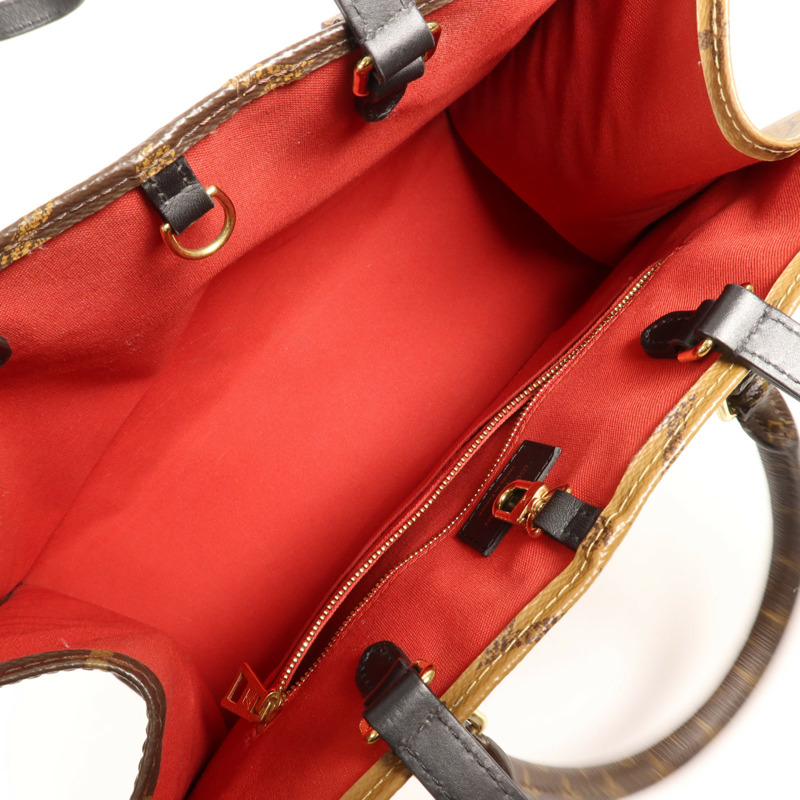 LOUIS VUITTON Monogram Giant On The Go MM金扣手挽肩背兩用袋-4