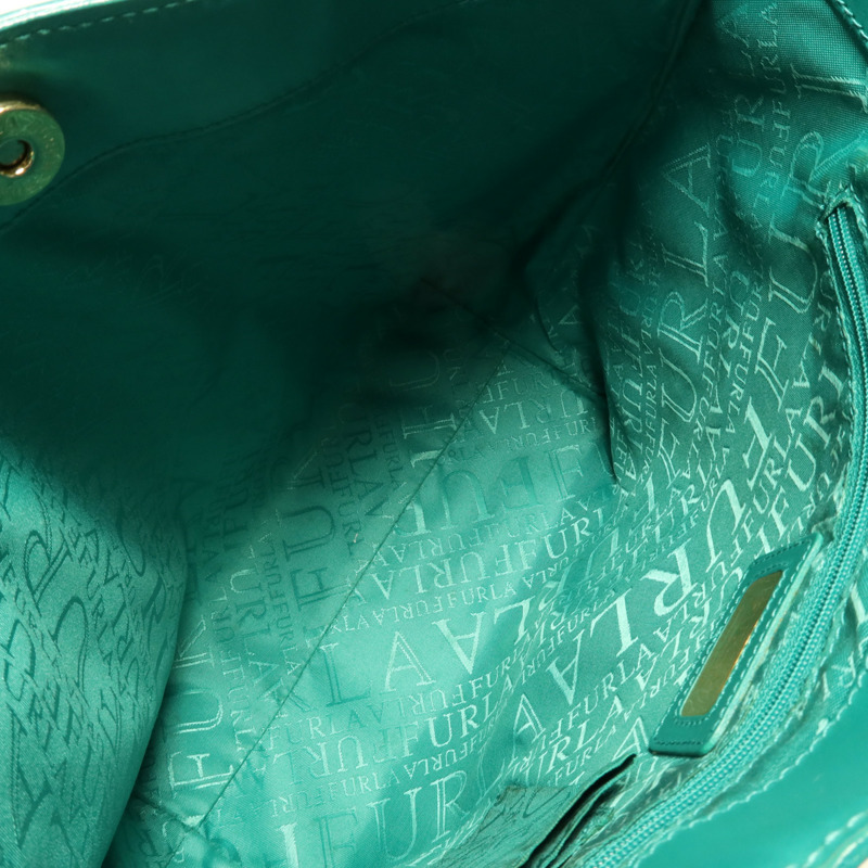 Furla 牛皮皮革Shoulder Bag金扣手挽袋-4