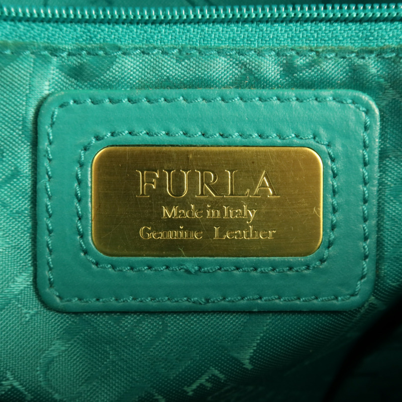 Furla 牛皮皮革Shoulder Bag金扣手挽袋-5