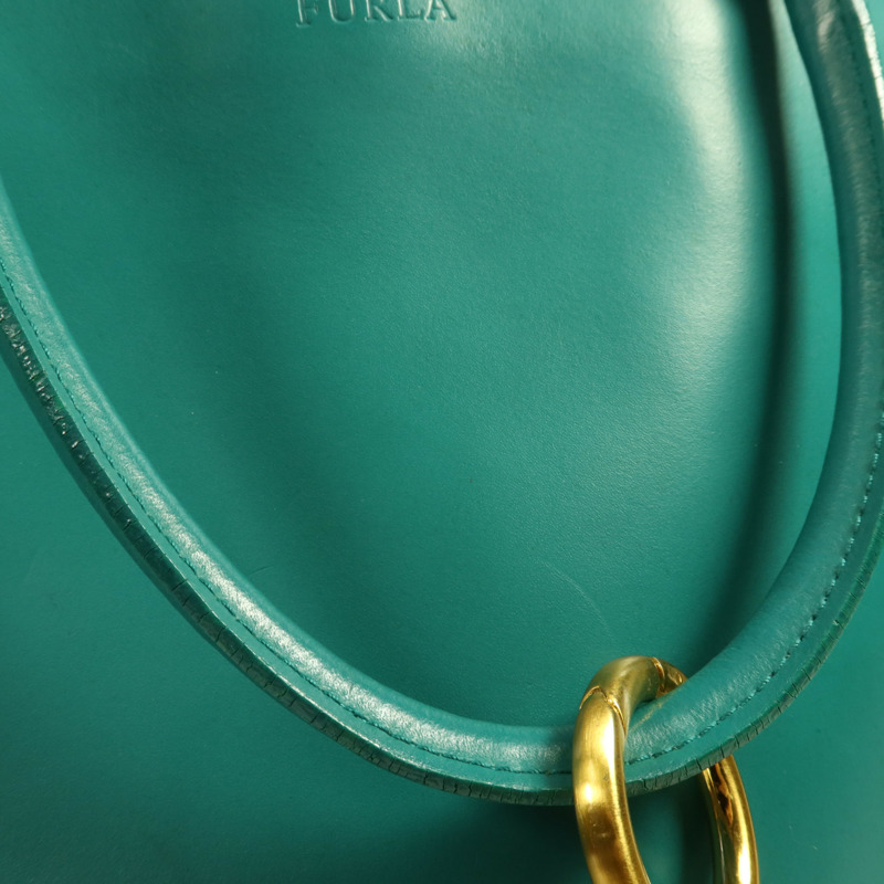 Furla 牛皮皮革Shoulder Bag金扣手挽袋-15