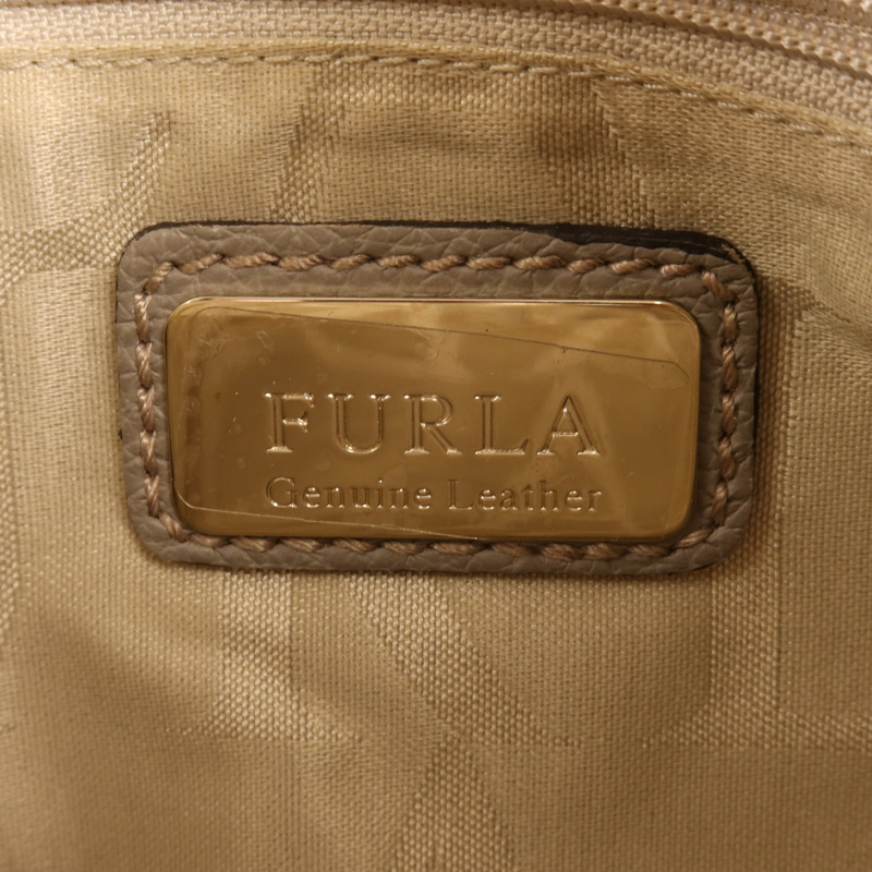 Furla 牛皮皮革Shoulder Bag金扣手挽肩背兩用袋-5