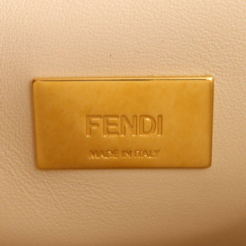 FENDI 牛皮皮革Peekaboo金扣手挽肩背兩用袋-5