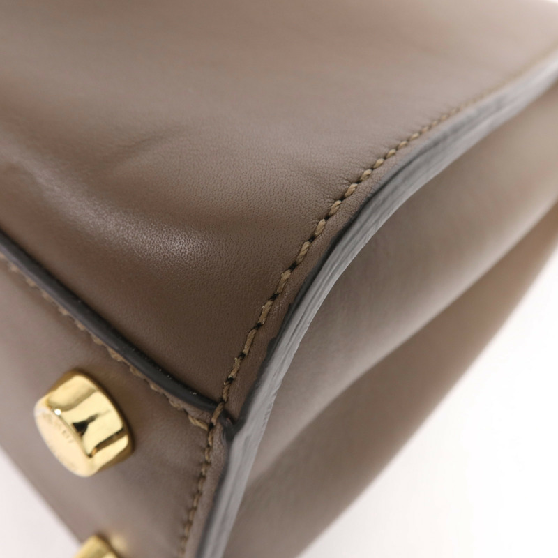 FENDI 牛皮皮革Peekaboo金扣手挽肩背兩用袋-9