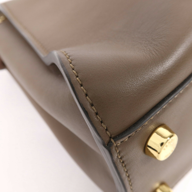 FENDI 牛皮皮革Peekaboo金扣手挽肩背兩用袋-10