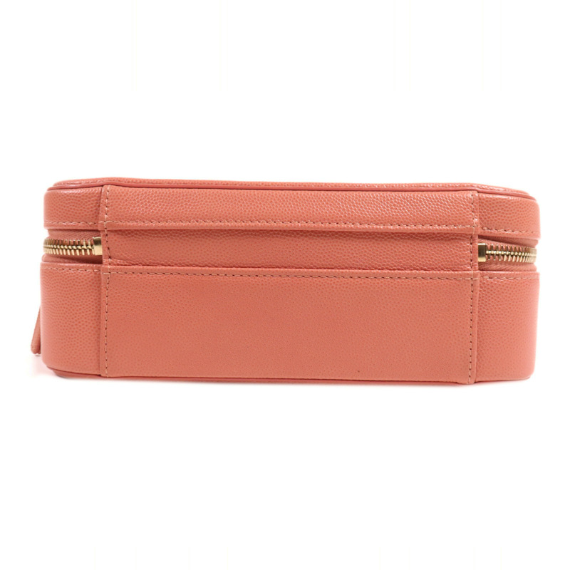 CHANEL 牛皮皮革Vanity Case金扣手挽肩背兩用袋-3