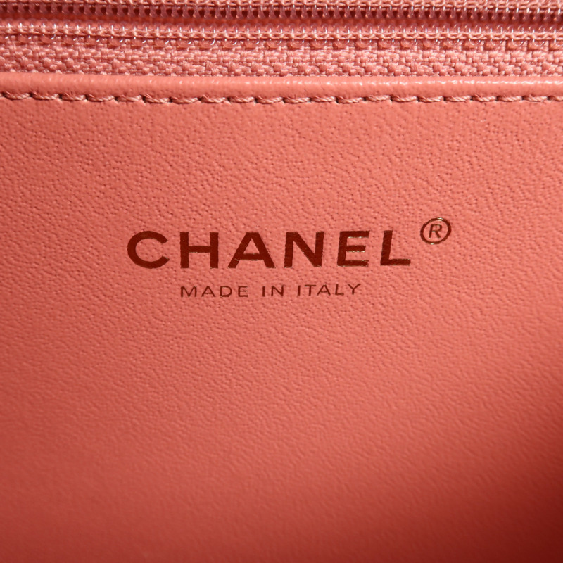 CHANEL 牛皮皮革Vanity Case金扣手挽肩背兩用袋-5