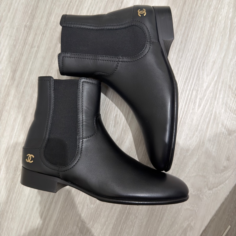 Chanel  黑色短靴❤️‍🔥超好看極新36號-7