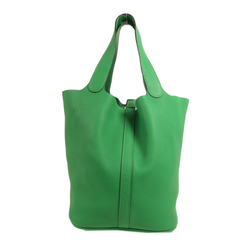 HERMES Clemence皮革Picotin GM銀扣手挽袋-1