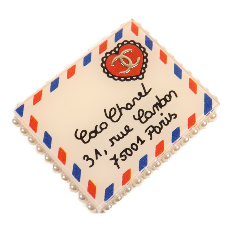 CHANEL PVC Brooch金扣胸針-1