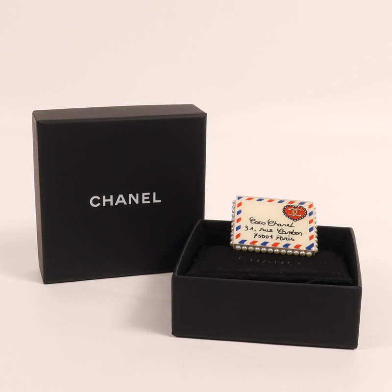 CHANEL PVC Brooch金扣胸針-8