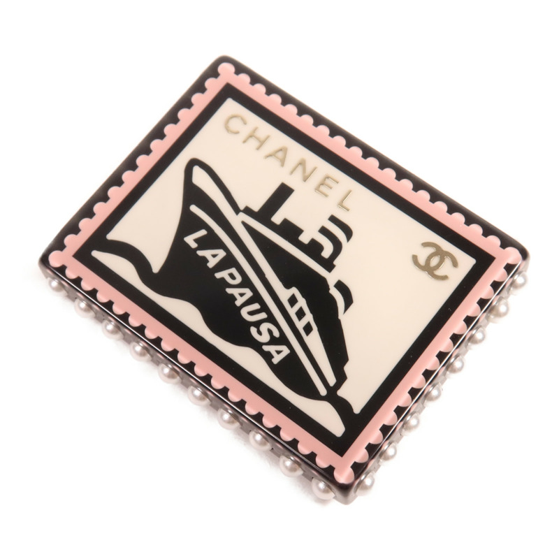 CHANEL PVC Brooch金扣胸針-1