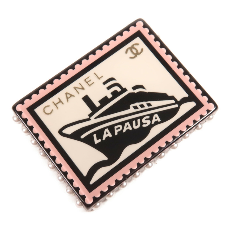 CHANEL PVC Brooch金扣胸針-2