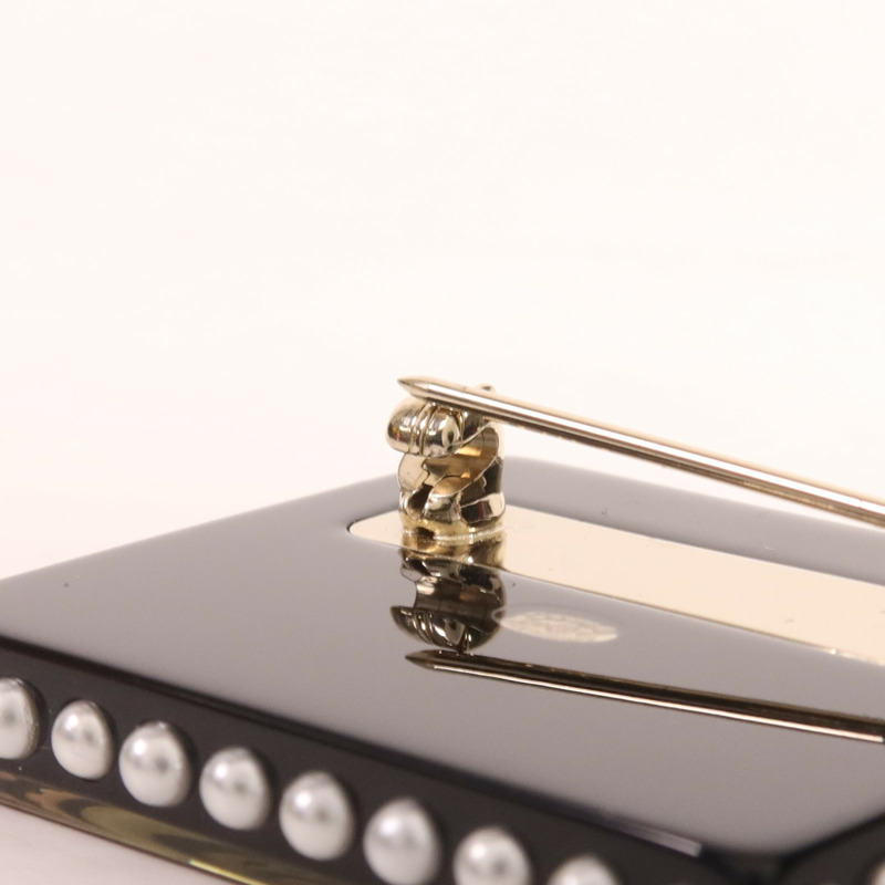 CHANEL PVC Brooch金扣胸針-6