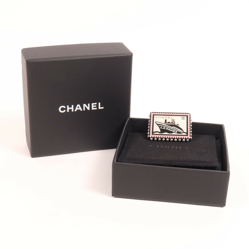 CHANEL PVC Brooch金扣胸針-8