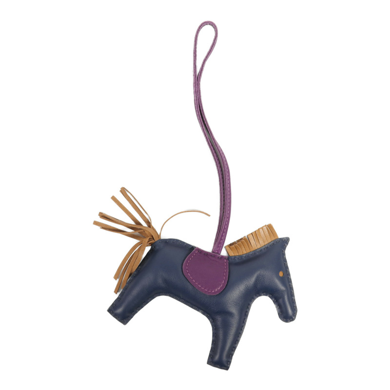 HERMES Milo皮革Rodeo MM掛飾-3