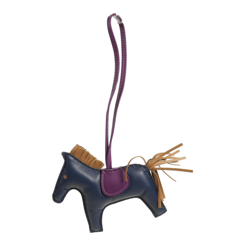 HERMES Milo皮革Rodeo MM掛飾-8