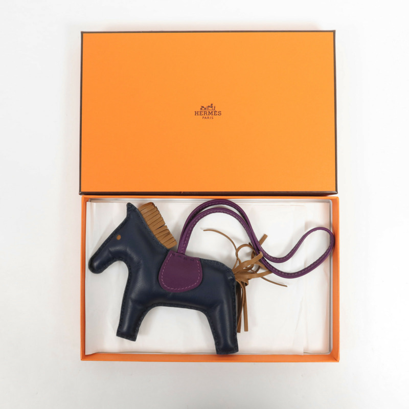 HERMES Milo皮革Rodeo MM掛飾-9