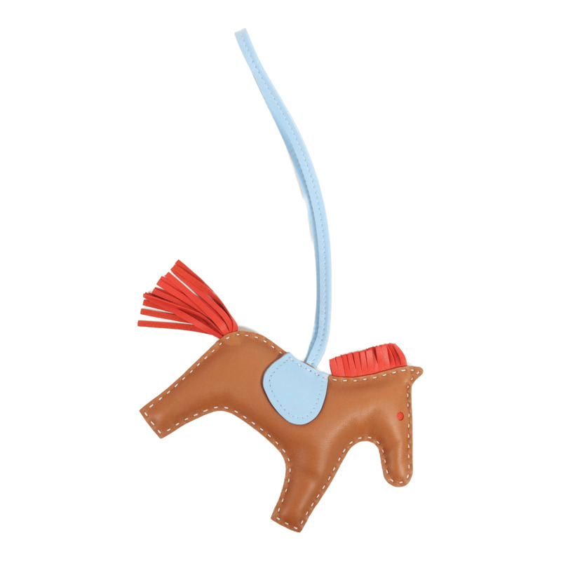 HERMES Milo皮革Rodeo MM掛飾-3