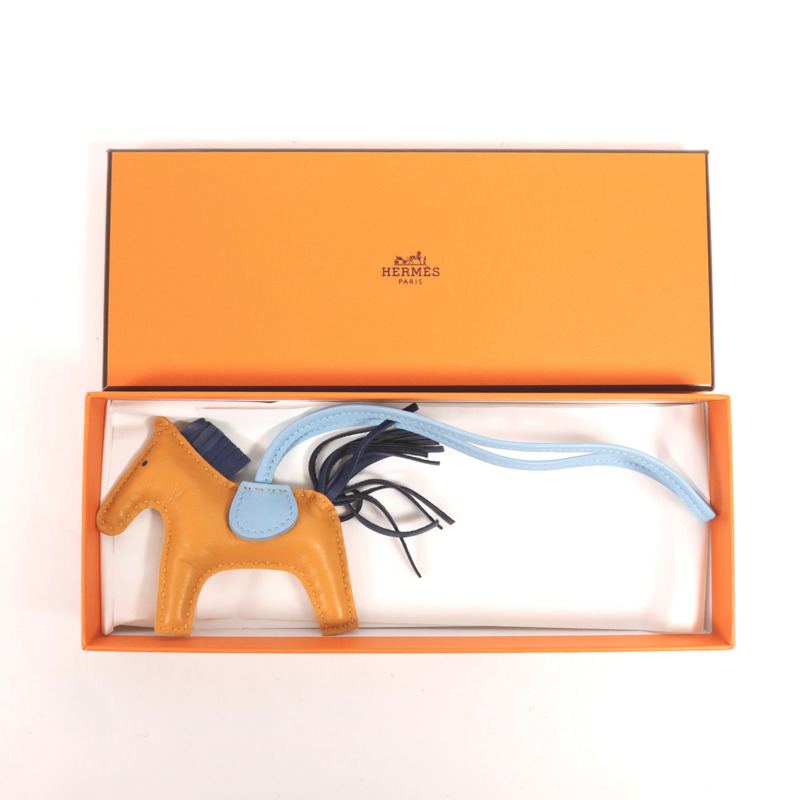 HERMES Milo皮革Rodeo PM掛飾-9